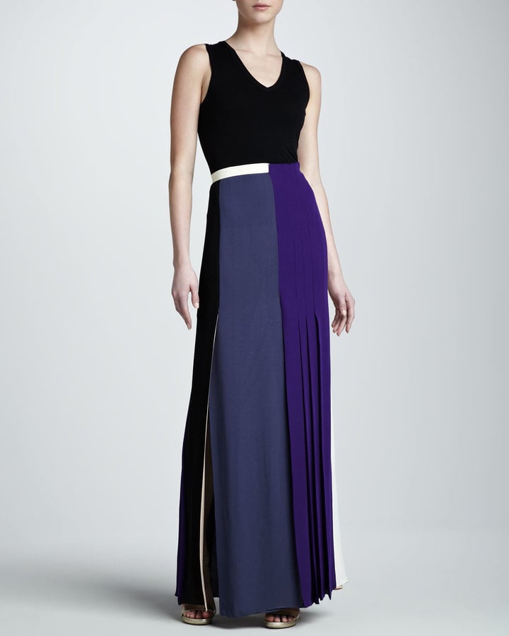 J. Mendel PleatPanel Skirt Long Skirts For Fall and Winter