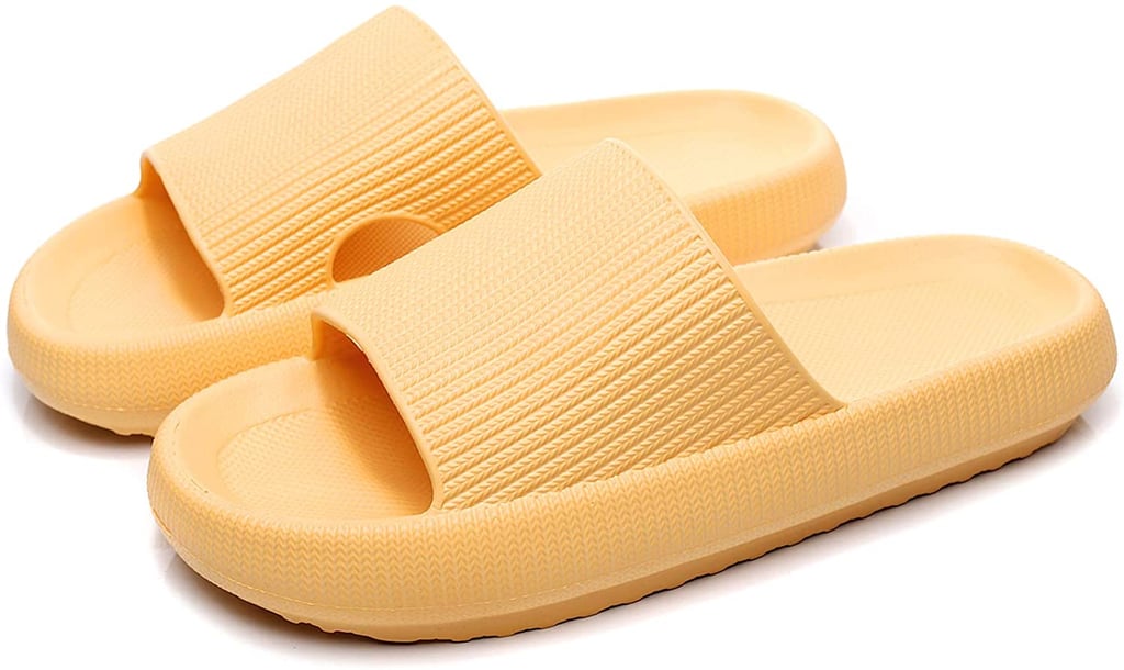 pillow slides tan