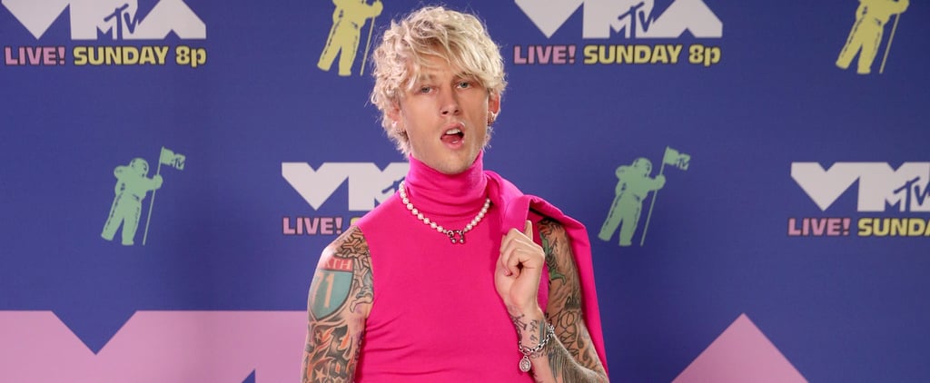 Machine Gun Kelly Rocked a Pink Suit at the VMAs