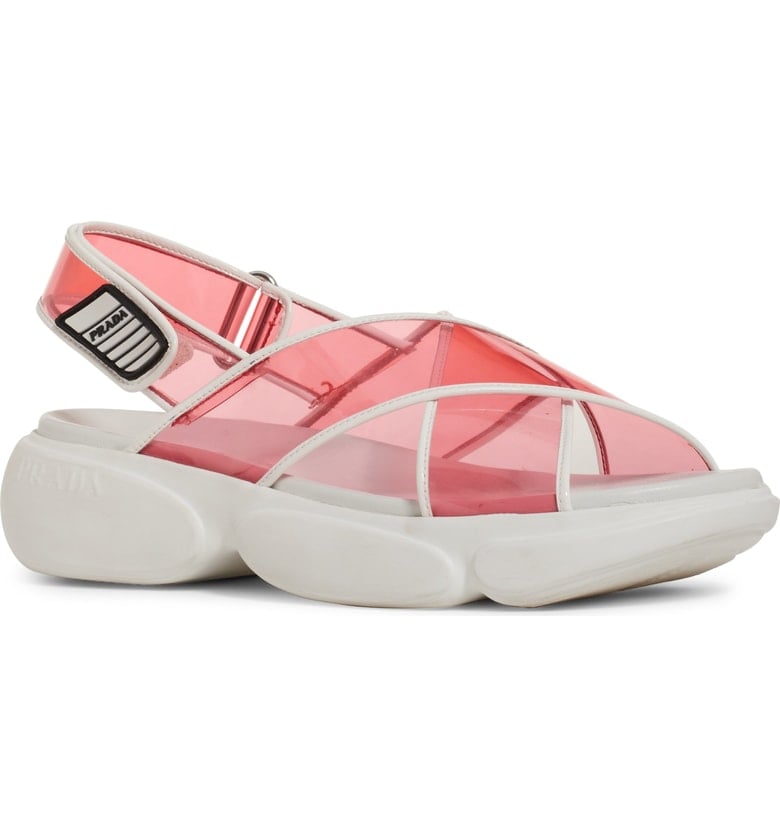 Prada Transparent Strap Sport Sandals