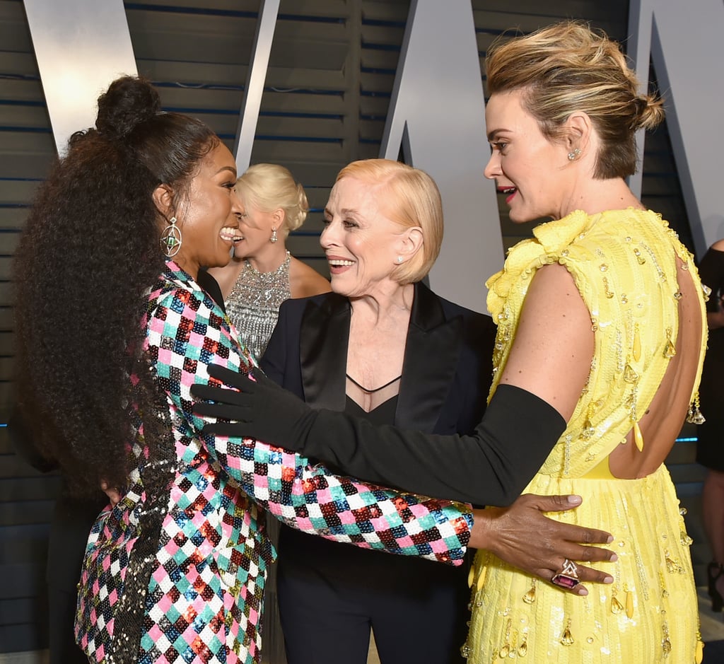 Pictured: Angela Bassett, Holland Taylor, and Sarah Paulson