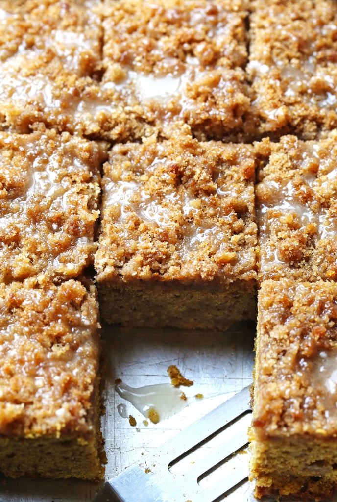 Cinnamon Streusel Pumpkin Coffee Cake With Maple Glaze