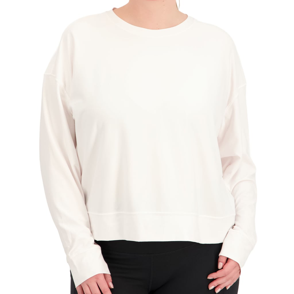PS by Popsugar Mellow Crew Performance Sweatshirt ($30)
If you're on the go and the weather forecast takes a turn, avoid all shivers with this performance sweatshirt. It's relaxed, cozy, and designed with comfort in mind. Sometimes, it really is the simplest pieces that make the biggest difference.