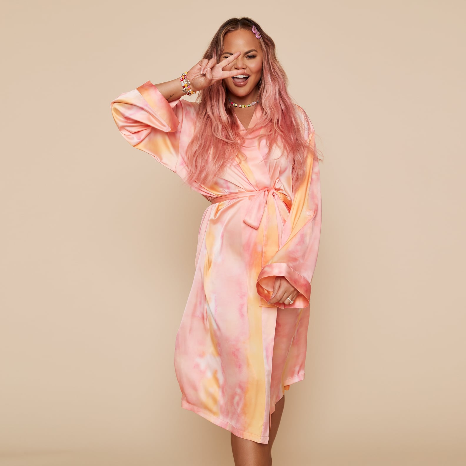 Chrissy Teigen Released a Chill Collection of TieDye Robes POPSUGAR Fashion