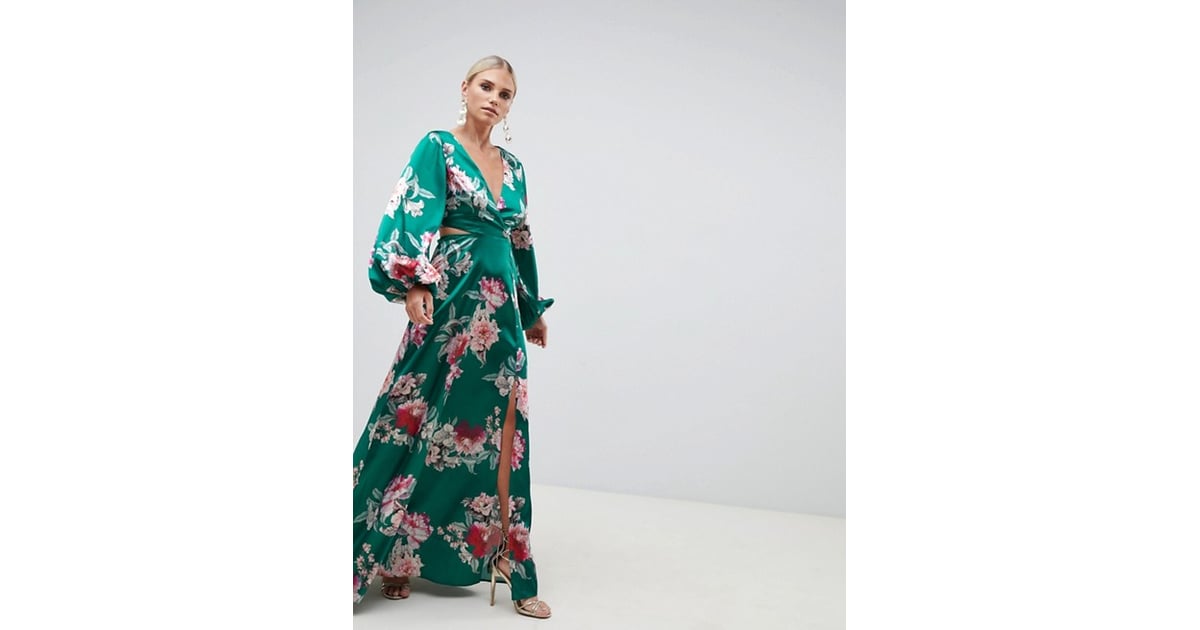 asos champagne dress