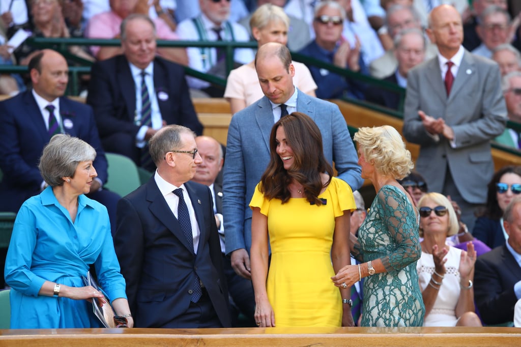 Kate Middleton Yellow Dress Wimbledon 2018