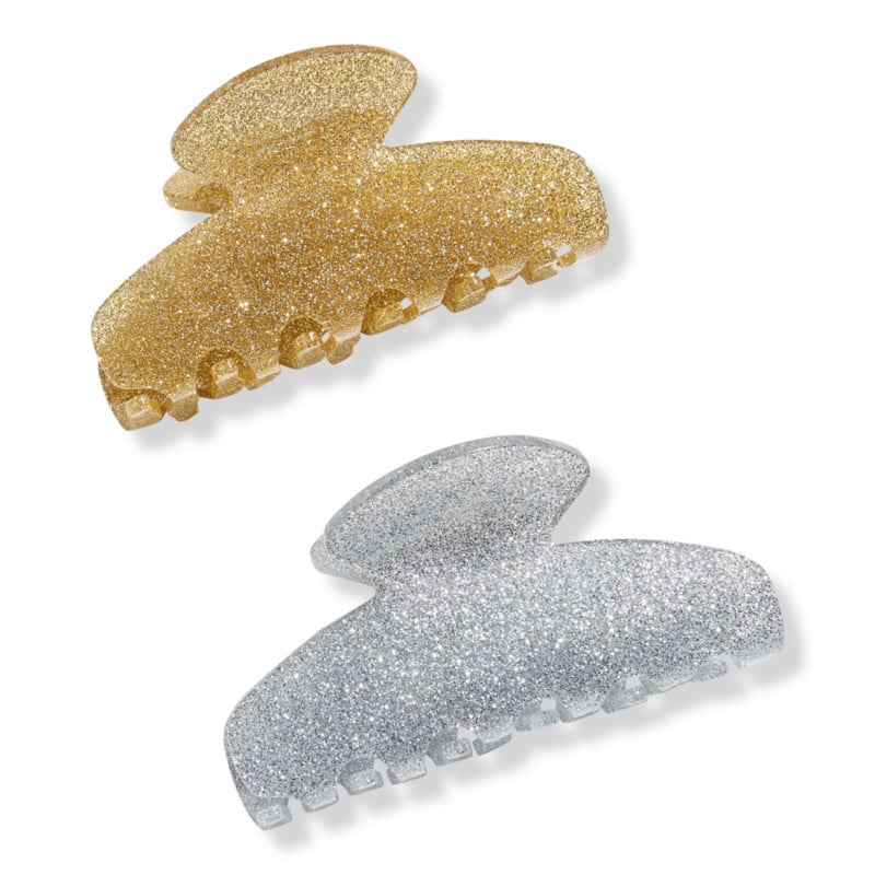 Glitter Claw Clips: BaubleBar Aaliyah Hair Clip Set