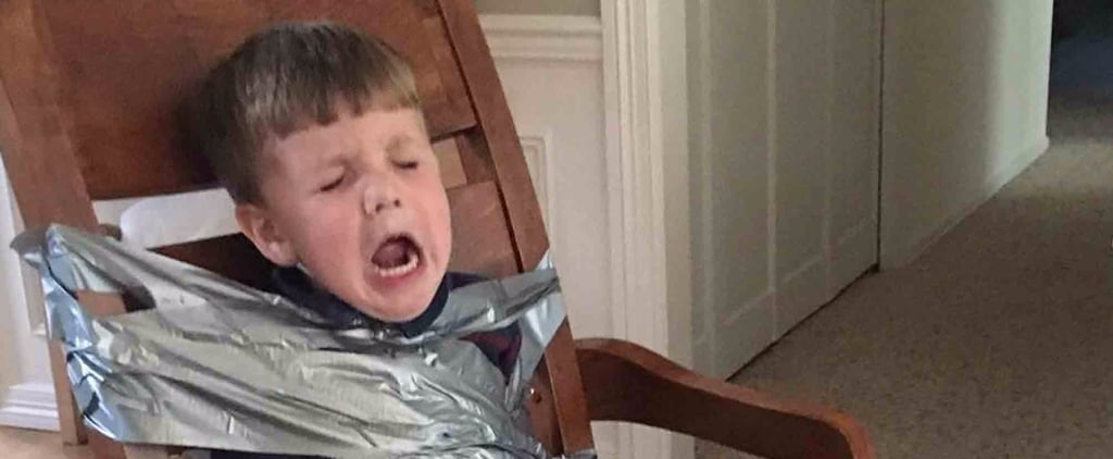 Boy Duct Taped to a Chair by His Older Siblings