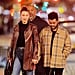 Bella Hadid Brown Leather Coat With the Weeknd 2018