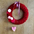 Celebrate With a Yarn-Wrapped Wreath For Valentine's Day