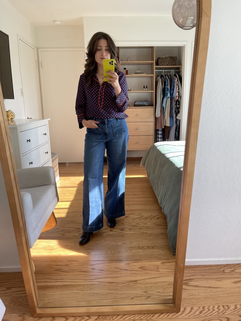 Old Navy's Extra High-Waisted Trouser Wide-Leg Jeans Review