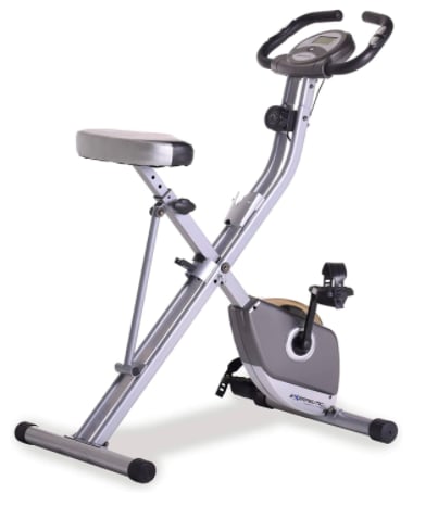 Exerpeutic Folding Magnetic Upright Exercise Bike