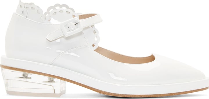 Simone Rocha White Patent Leather Mary Janes