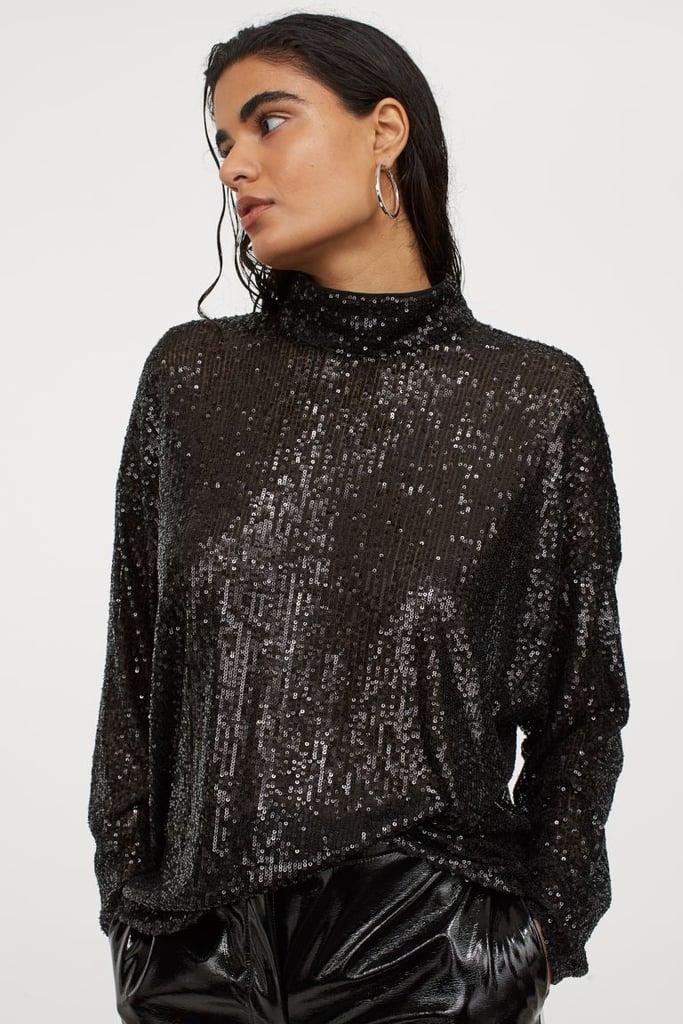 Sequined Blouse | Best New H&M Holiday Clothes 2020 | POPSUGAR Fashion ...