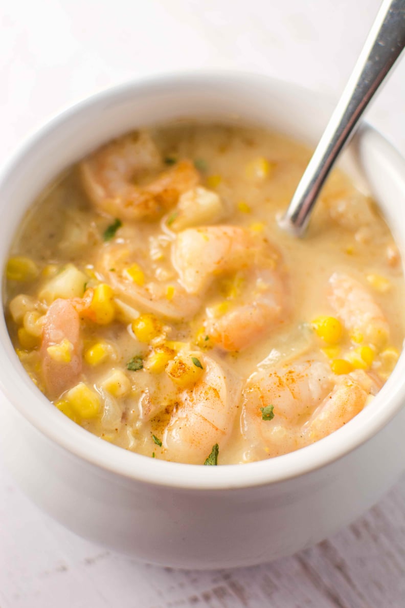 Slow-Cooker Cajun Corn and Shrimp Chowder