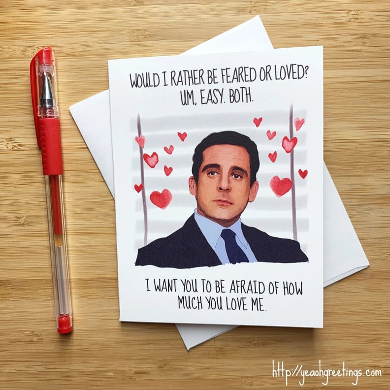 For The Office Fans: Michael Scott Love Card