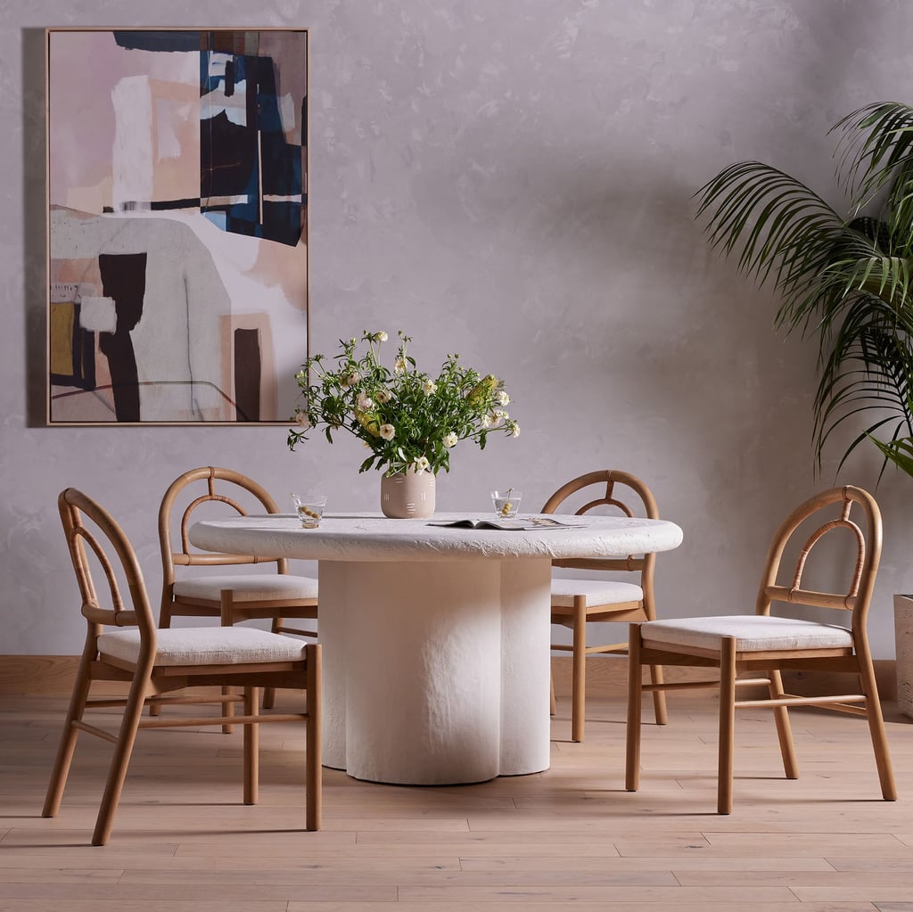 A Concrete Dining Table: Malfa Round Dining Table