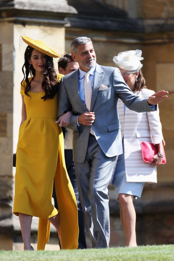 George and Amal Clooney at Royal Wedding 2018 Pictures