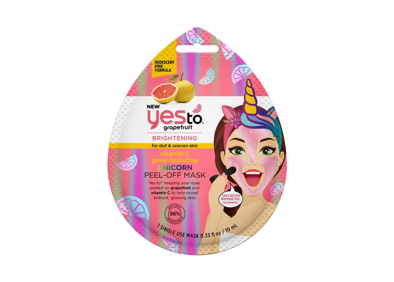 Yes to Vitamin C Glow Boosting Unicorn Peel-Off Mask Single Use Facial Treatment