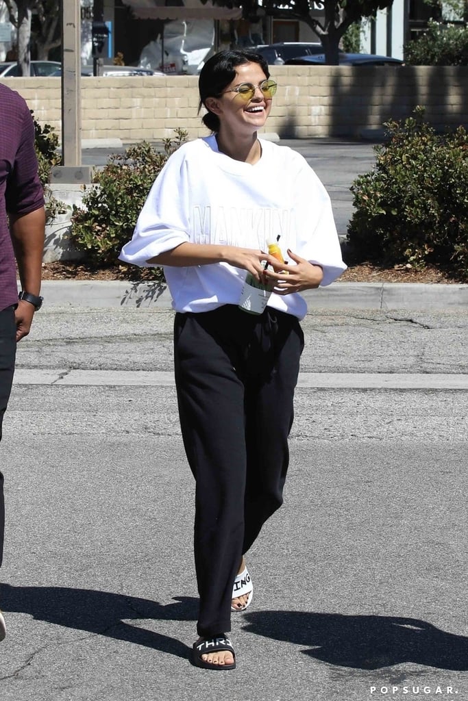 Selena Looks Carefree as Can Be in Her Casual Saturday Gear