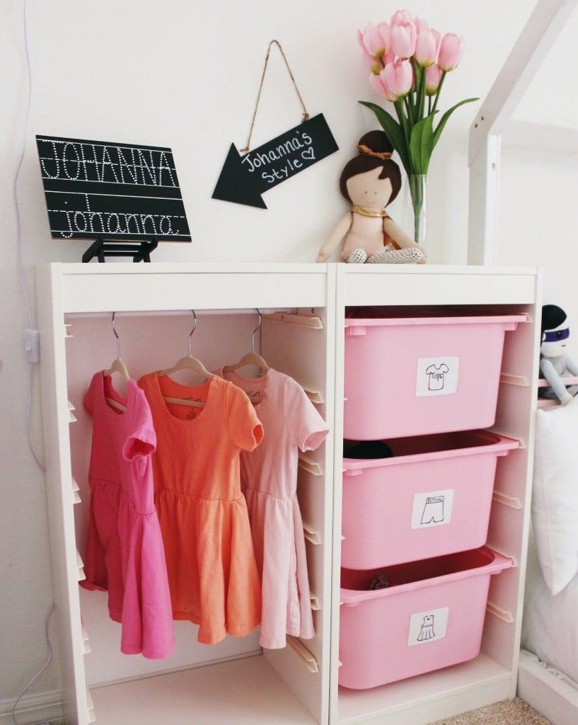 This layout allows your children to partake in the morning routine of getting ready for school without power struggles and disorganization.