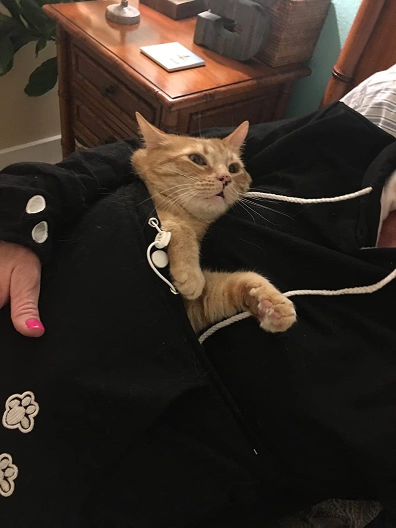 Pet Carrier Shirts Kitten Puppy Holder Animal Pouch Hood Sweatshirt