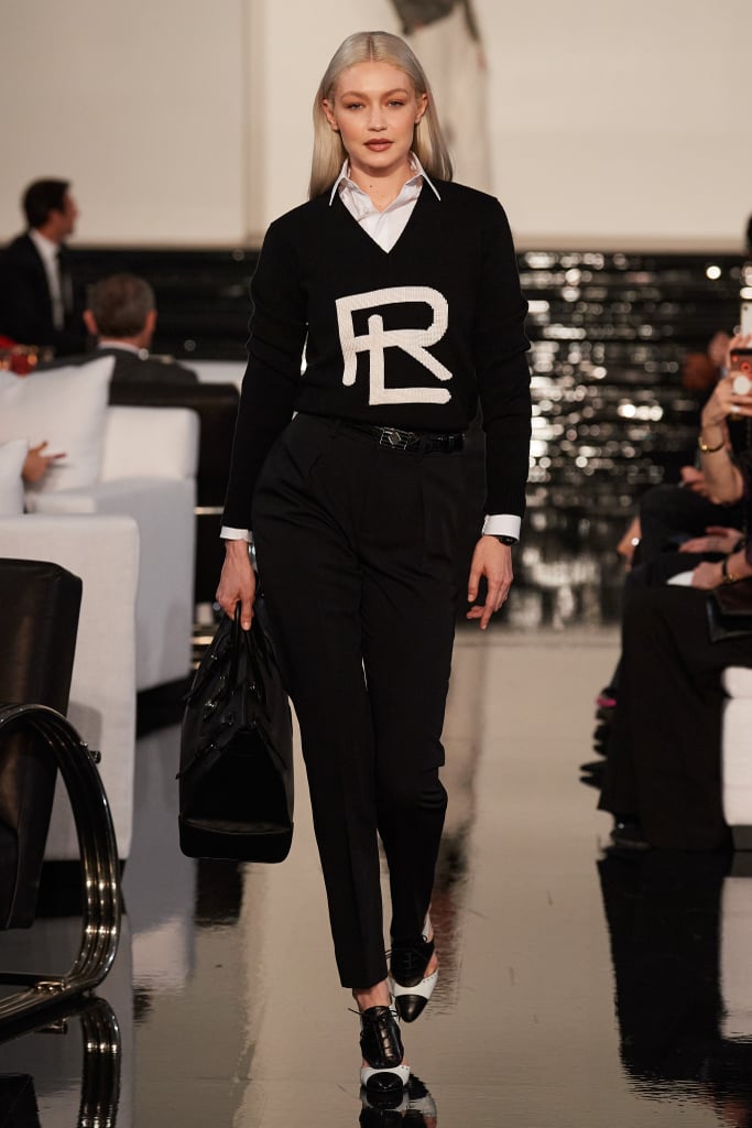 Gigi Hadid Models at the Ralph Lauren Autumn 2022 Show