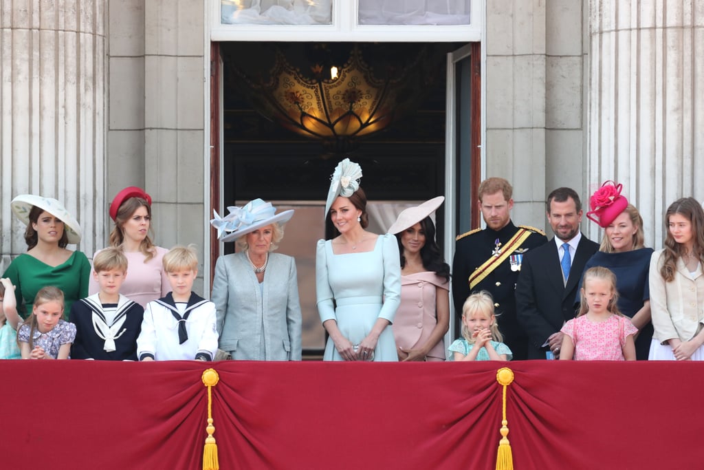 Both Meghan and Eugenie had spots on the balcony of Buckingham Palace for the Trooping the Colour events in June 2018.