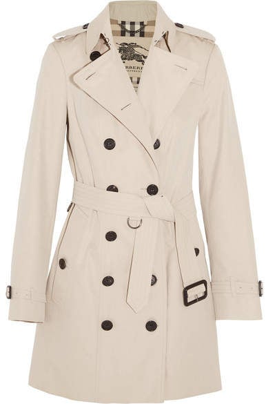Sandringham fit cotton gabardine trench coat shop