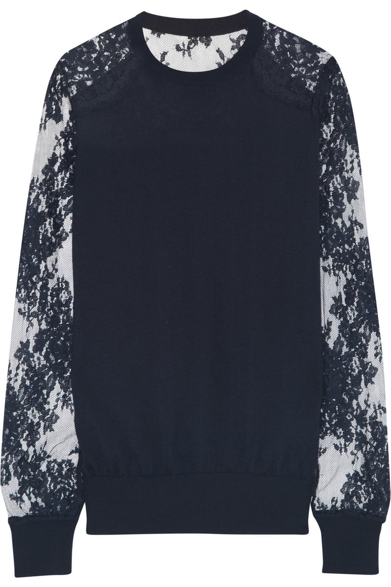 Erdem Modal-Blend Sweater + Sheinside Porcelain Print Dress