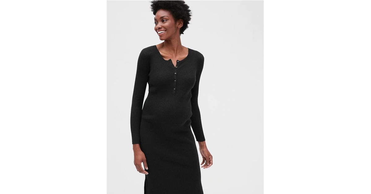 Gap Maternity Ribbed Henley Sweater 