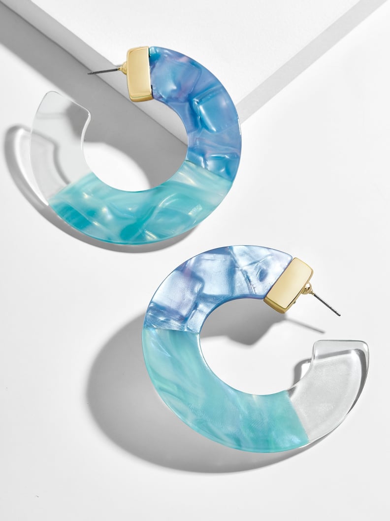 BaubleBar Dessa Resin Hoop Earrings