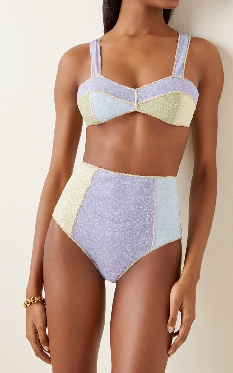 Oseree Lumière Colorblocked Bikini Set