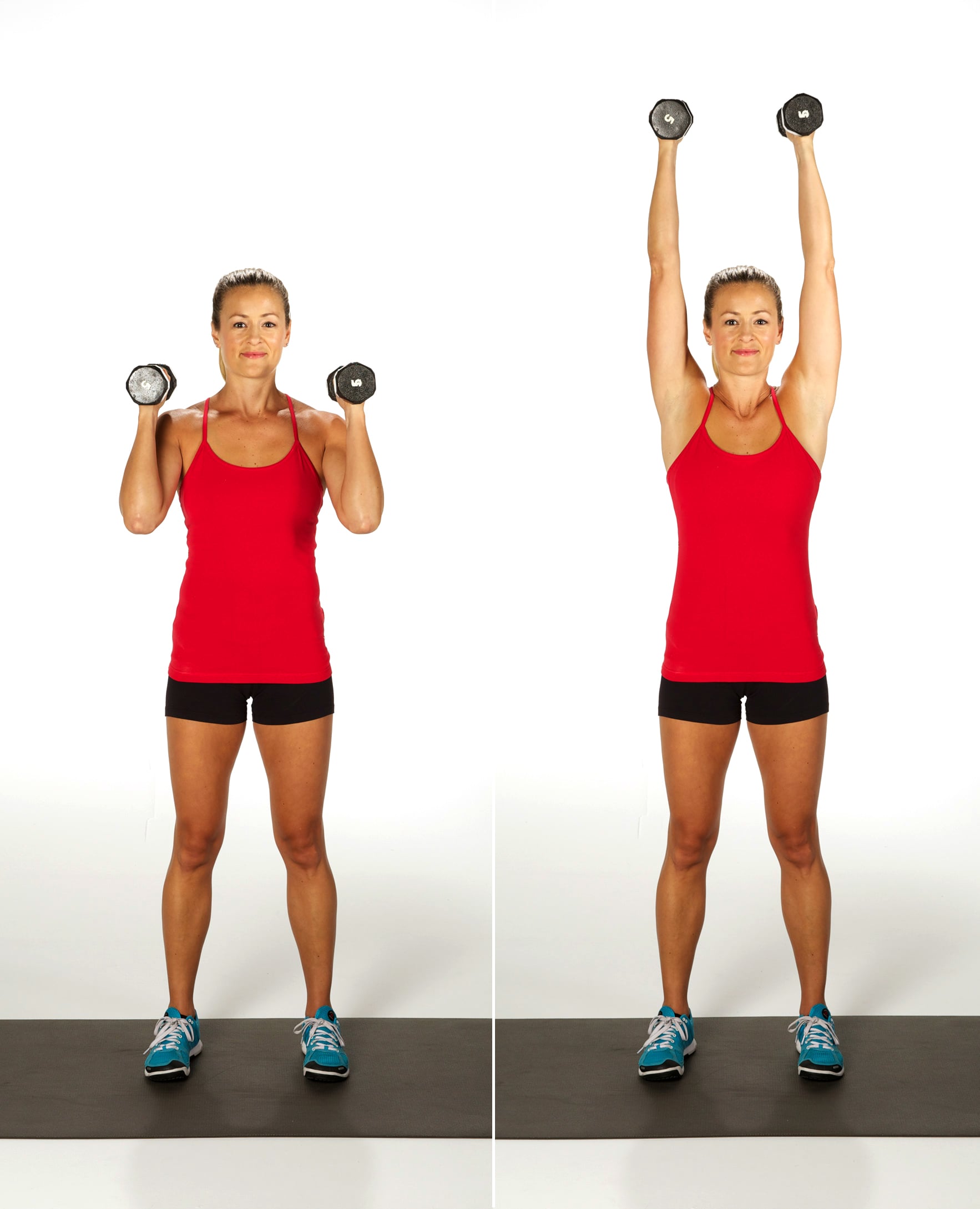 10 Minute Arm And Shoulder Workout With Dumbbell Weights! 