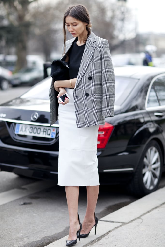 Simple and impeccably polished, this black and white look could be the star of any boardroom.