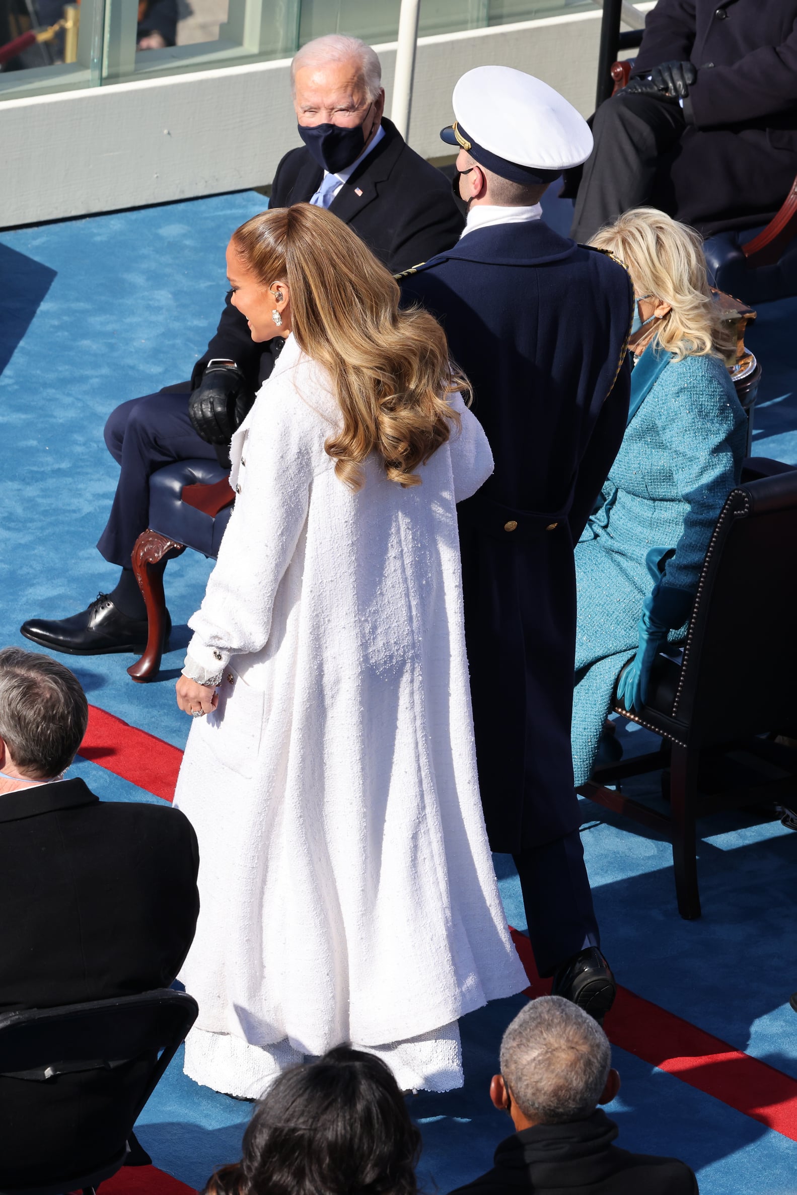 See Photos of J Lo's White Chanel Outfit on Inauguration Day | PS Fashion