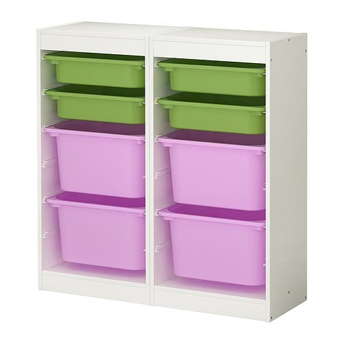 ikea trofast storage combination with boxes