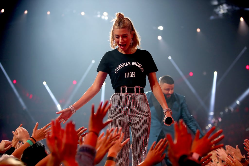 Hailey Baldwin Stoneman Douglas T-Shirt iHeartRadio Awards