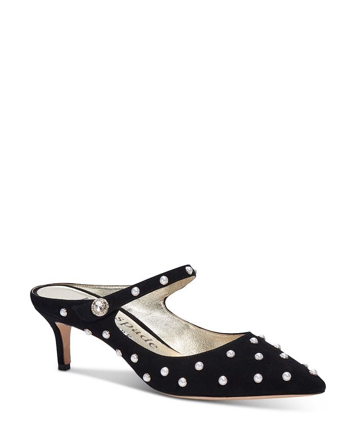 Pearl Shoes: Kate Spade Marisol Embellished Pointed Pumps