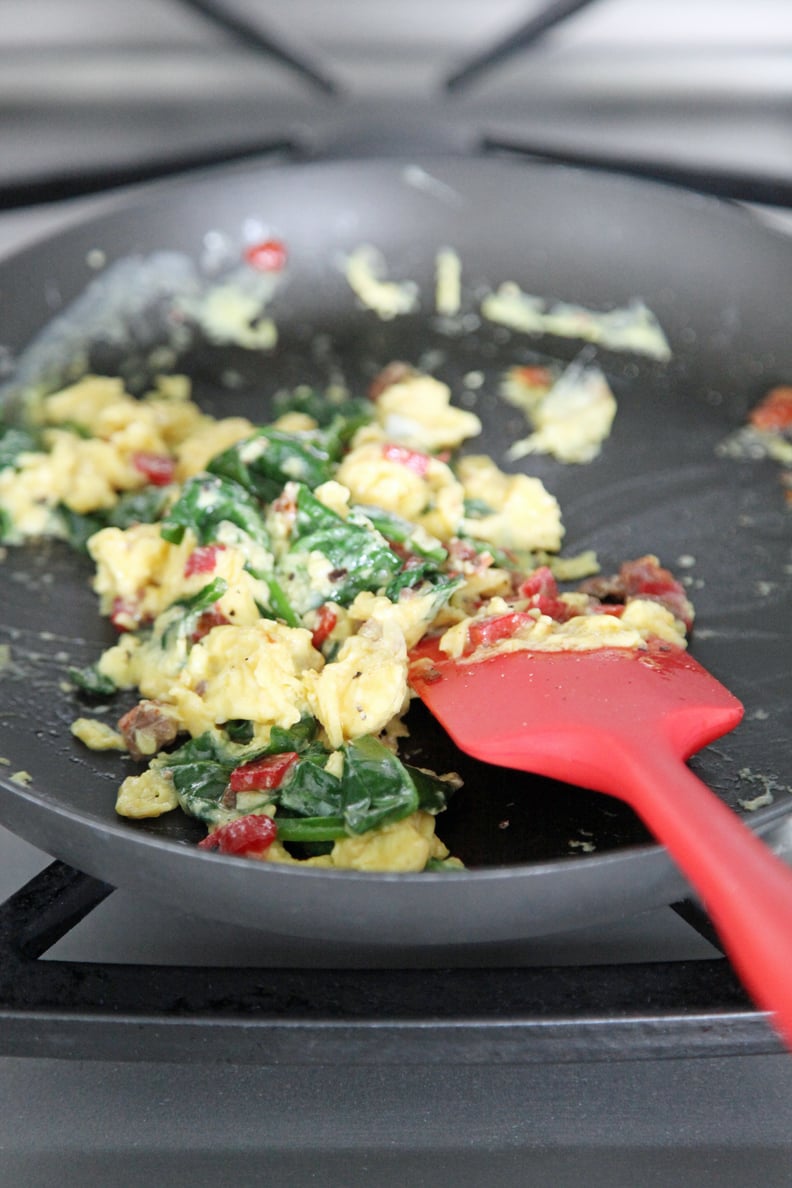 Mediterranean Spinach Scramble