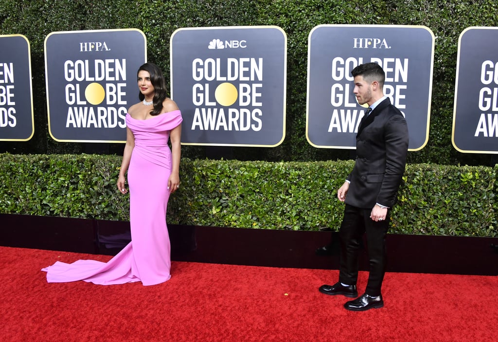 See Priyanka Chopra's Glam Pink Dress at the Golden Globes