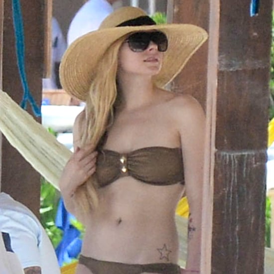 Avril Lavigne Wearing a Bikini in Mexico