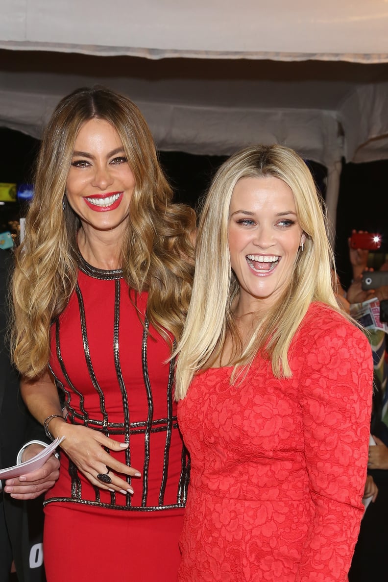 They hit the red carpet in matching red dresses. Looking good, ladies!