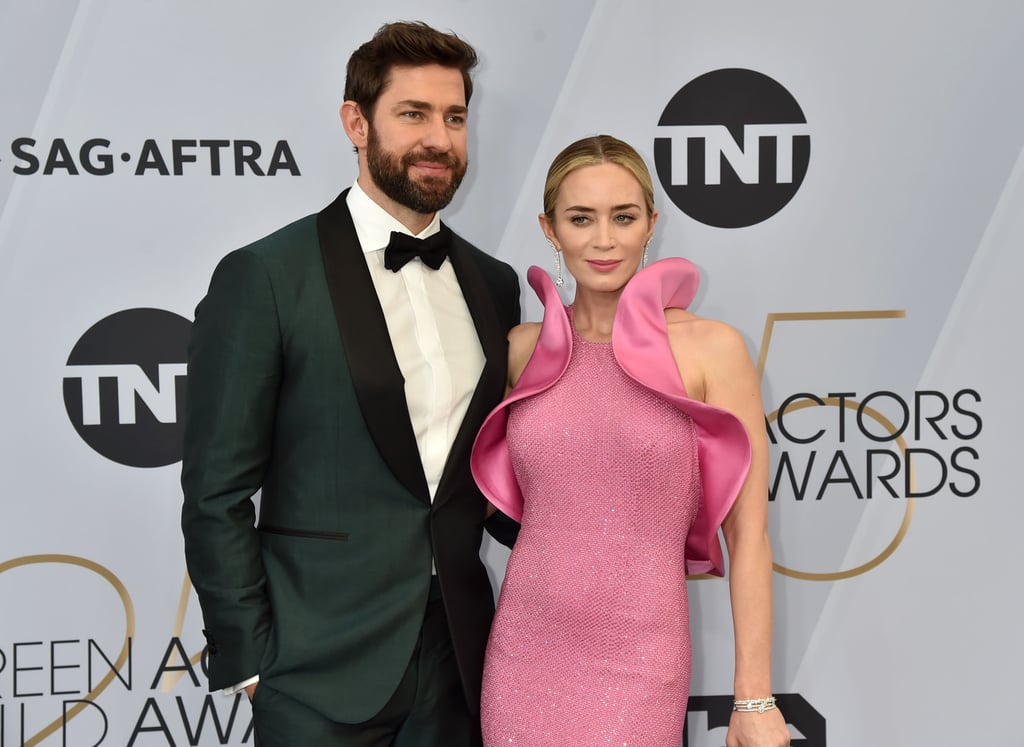 Emily Blunt Pink Dress at the SAG Awards 2019
