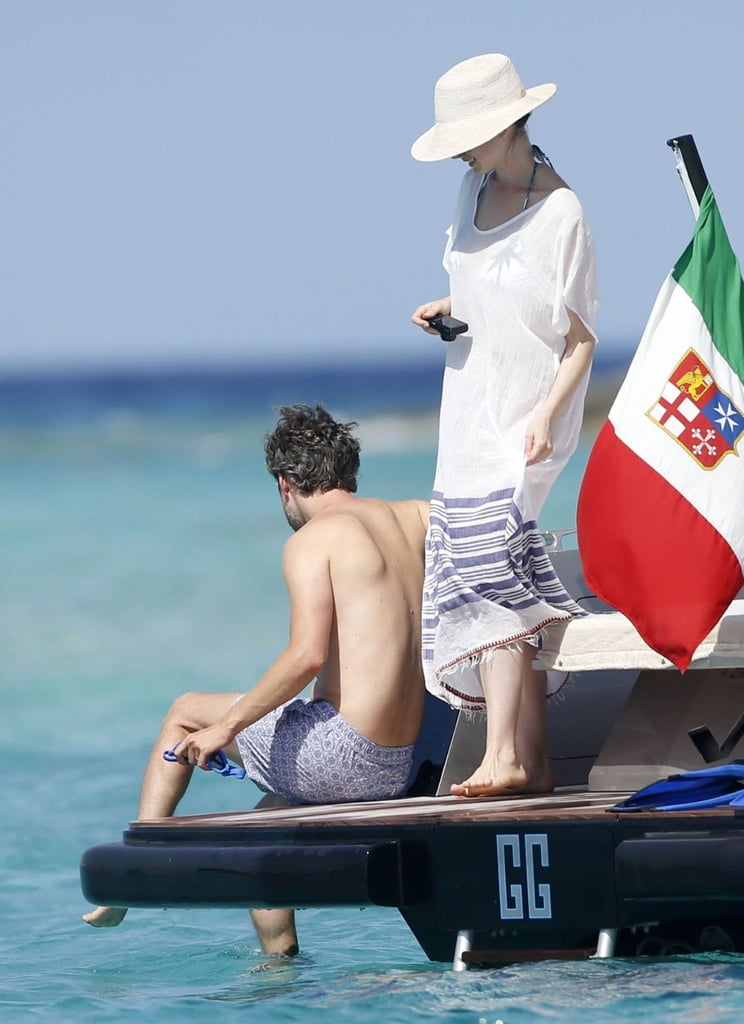 Anne Hathaway and Adam Shulman Spain Vacation August 2015