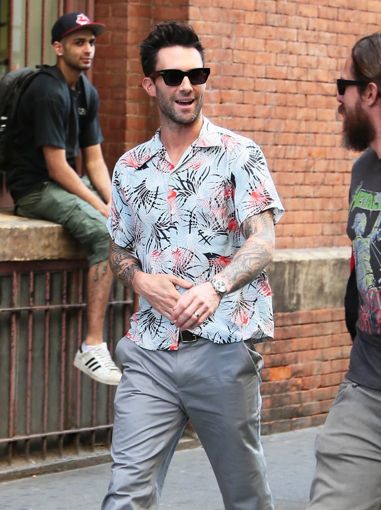 Adam Levine had a fun stroll in NYC on Friday.