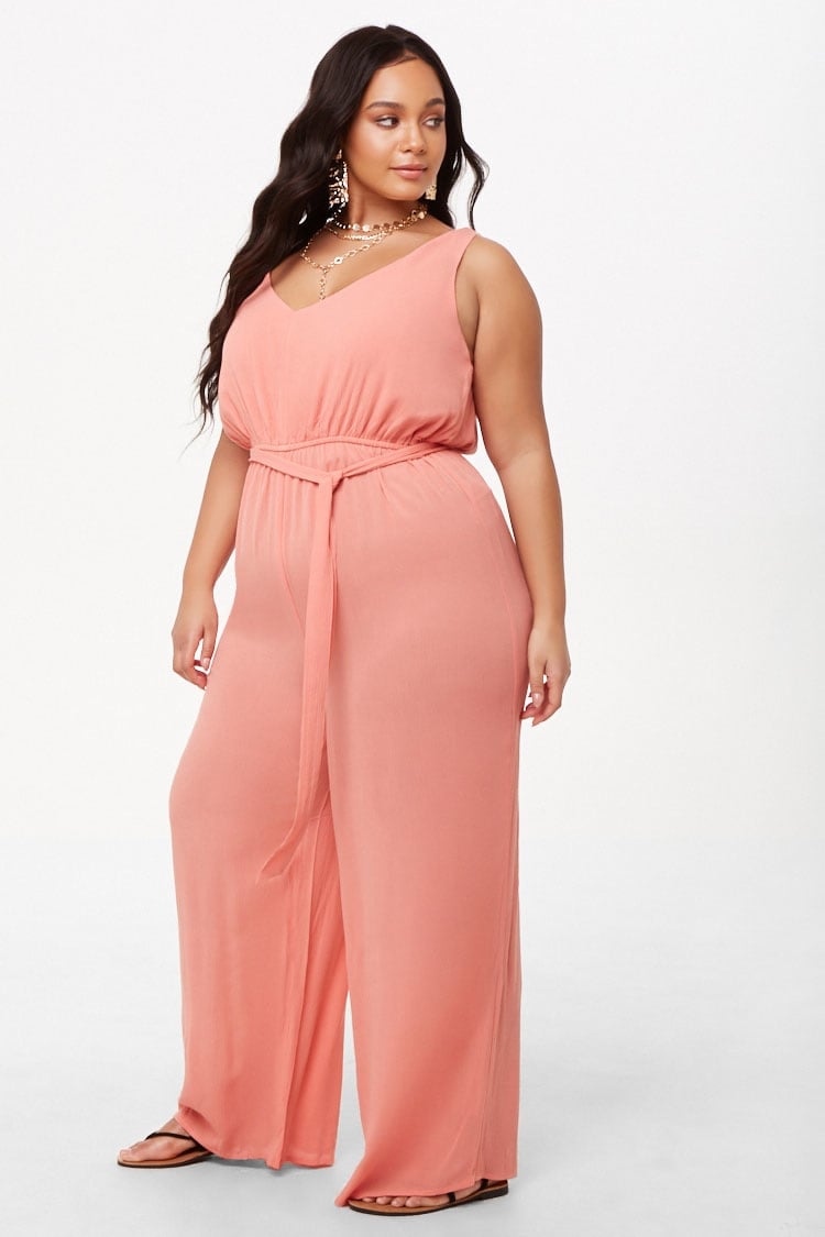 Forever 21 Plus Size Sleeveless Wide-Leg Jumpsuit