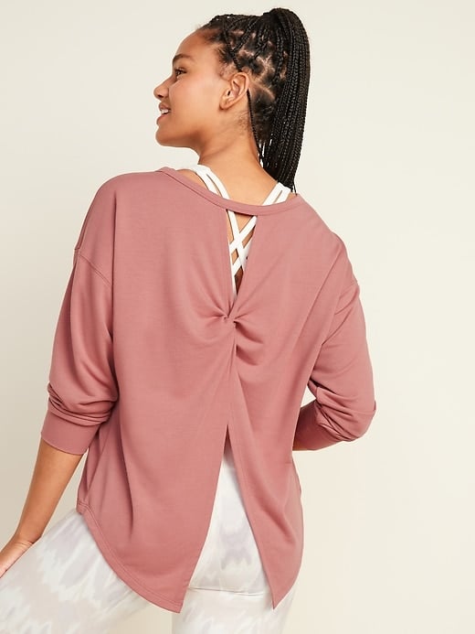 Old Navy Lightweight French Terry Split-Back Sweatshirt