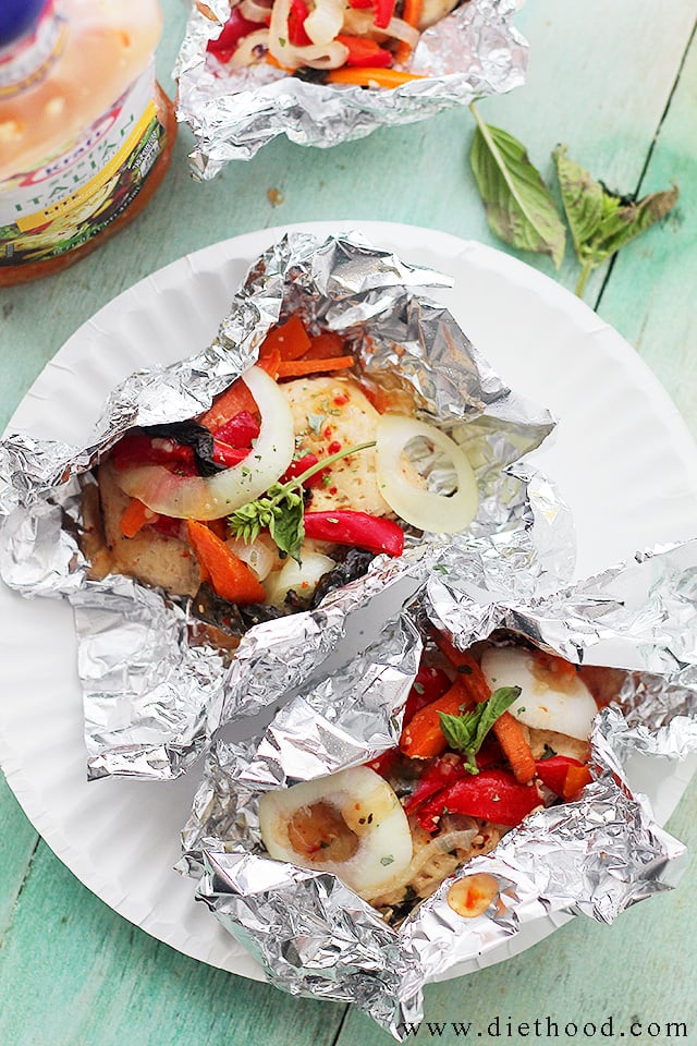 Italian Chicken Foil Bakes