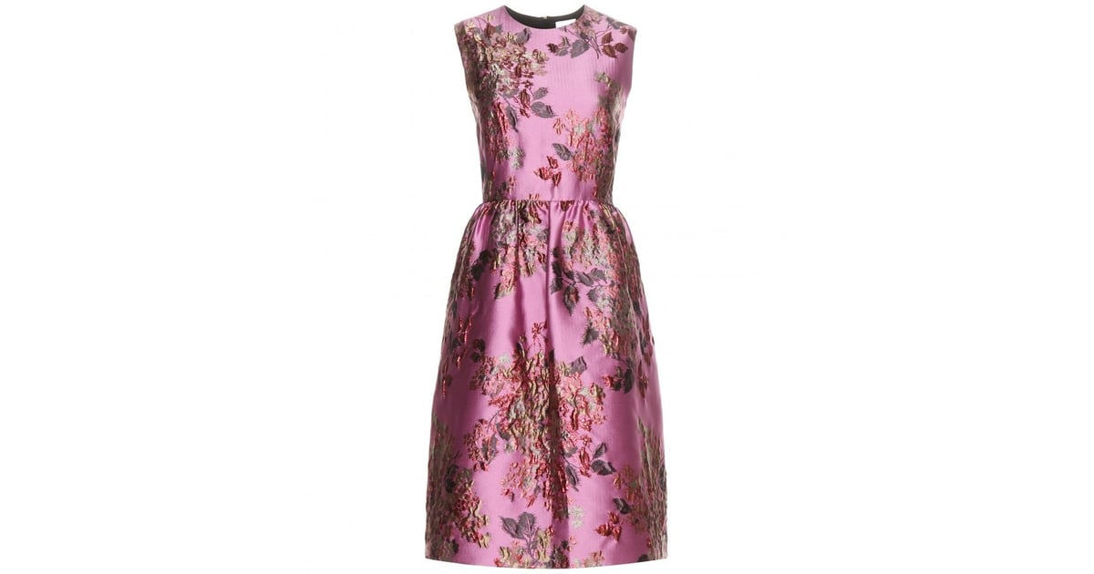 Erdem Metallic Jacquard Dress ($2,735) | Rachel Bilson Wearing Pink ...
